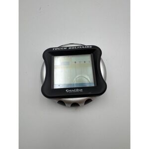Excalibur Electronics Touch Solitaire Handheld Game Silver Black Model 470ET